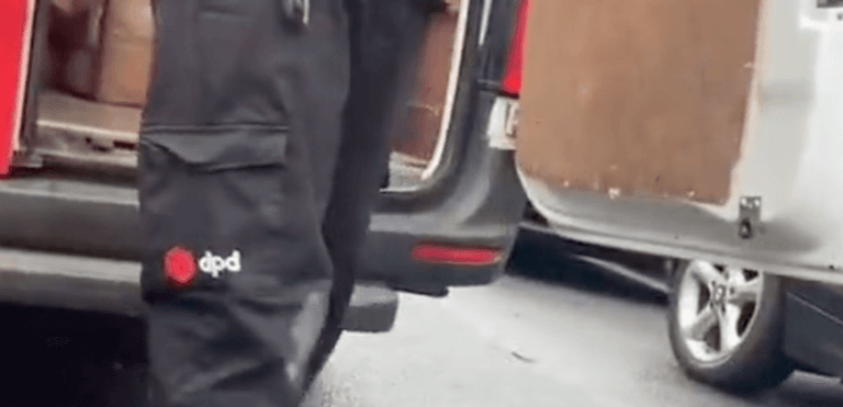 DPD driver has to be delivered out of his own van after getting locked in DPD driver has to be delivered out of his own van after getting locked in