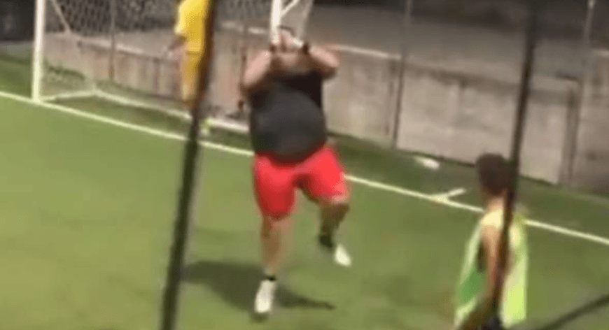 Five-a-side player attempts Ronaldo’s ‘SIU’ celebration, ends up in hospital