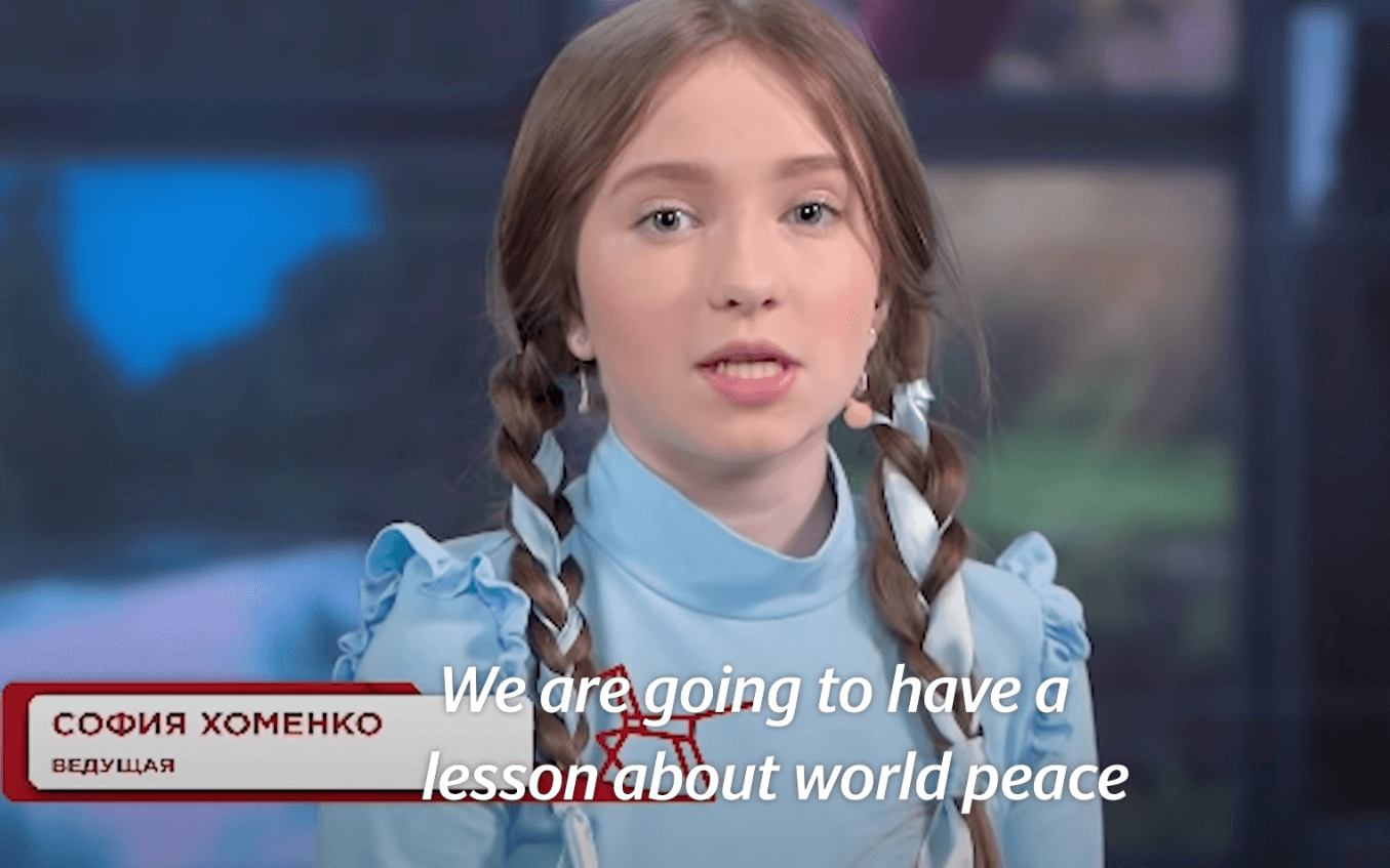 Russia uses famous kid in bizarre new attempt to lie to its own people