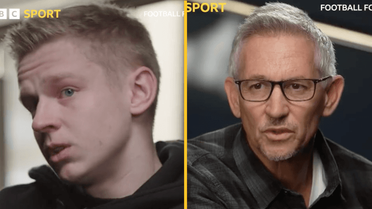 Oleksandr Zinchenko breaks down in tears during emotional interview on Ukraine Oleksandr Zinchenko breaks down in tears during emotional interview on Ukraine