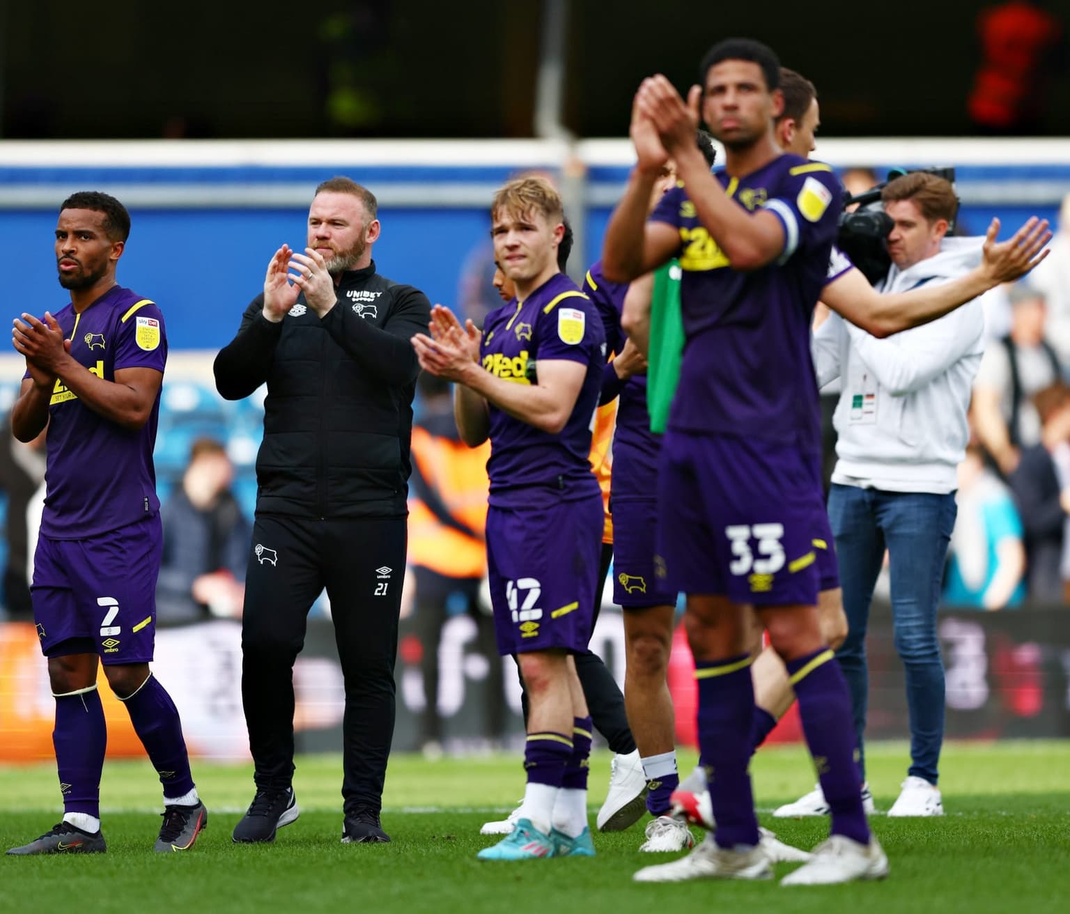 Derby County relegated from the Championship