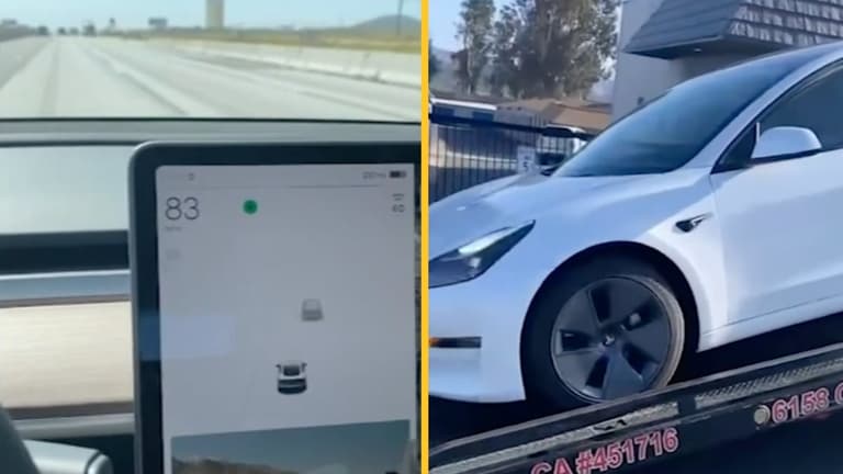 Tesla freezes, gets stuck at 83mph on freeway Tesla freezes, gets stuck at 83mph on freeway
