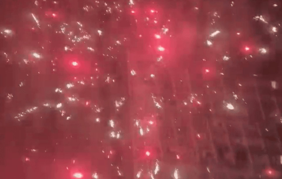 Everton fans set fireworks off outside Chelsea team hotel ahead of crucial clash