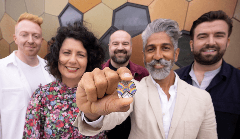 Rainbow-coloured 50p revealed by Royal Mint to mark 50th anniversary of Pride in UK Rainbow-coloured 50p revealed by Royal Mint to mark 50th anniversary of Pride in UK