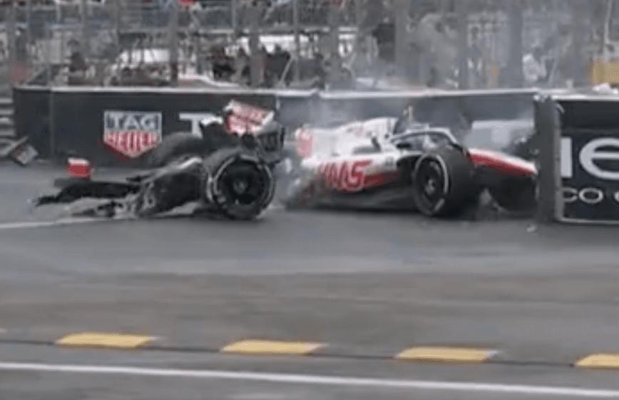 Mick Schumacher involved in nasty crash during Monaco Grand Prix