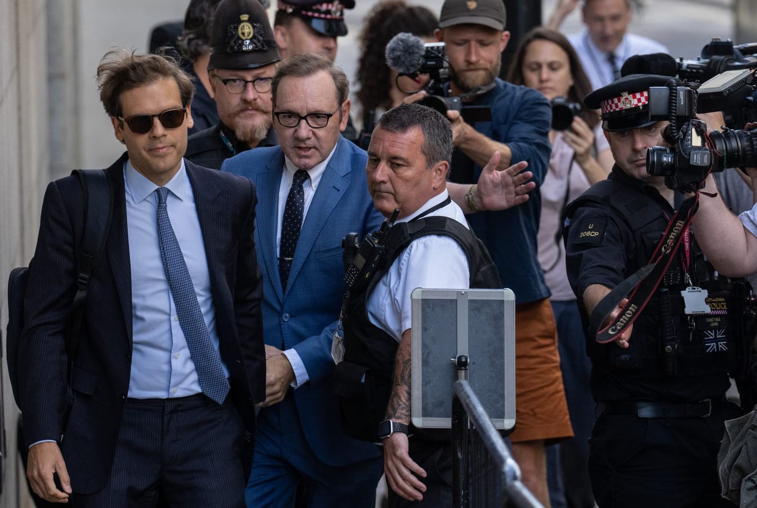 Kevin Spacey pleads not guilty after appearing in UK court for five sexual assault charges