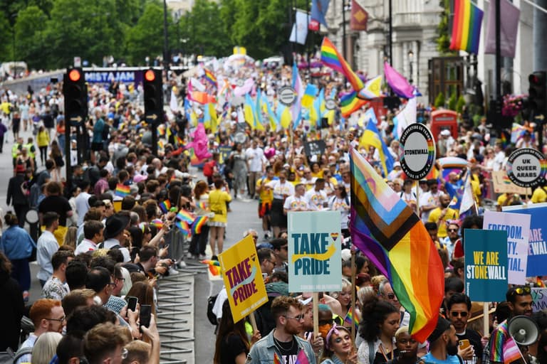 London Pride: Over a million to gather in the capital for 50th anniversary parade London Pride: Over a million to gather in the capital for 50th anniversary parade