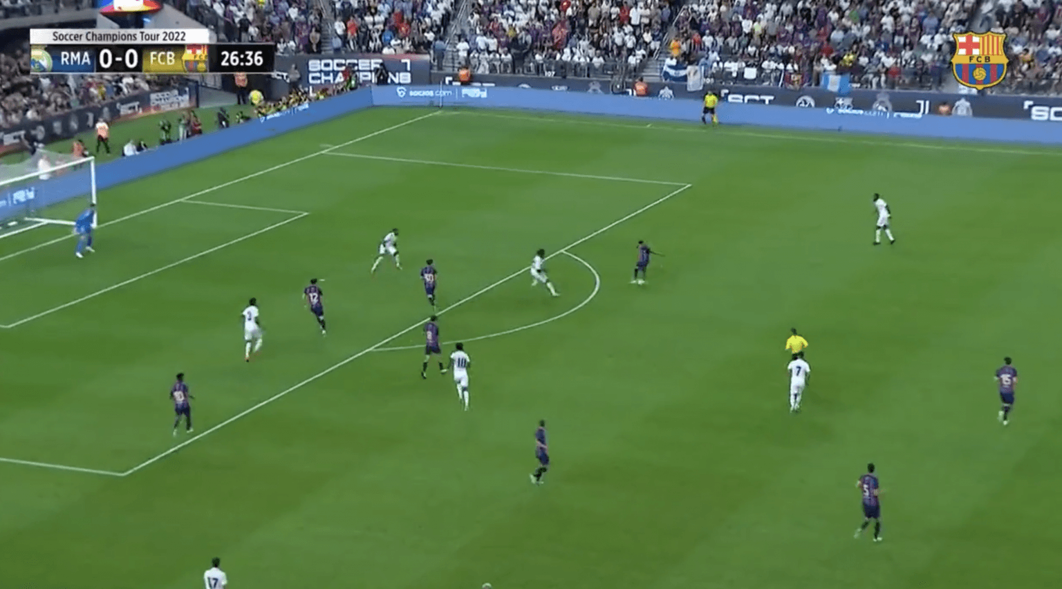 Raphinha scores stunning El Clasico goal as both sets of players clash