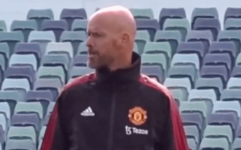 Footage of Erik ten Hag hounding even United’s youngest players is giving fans hope