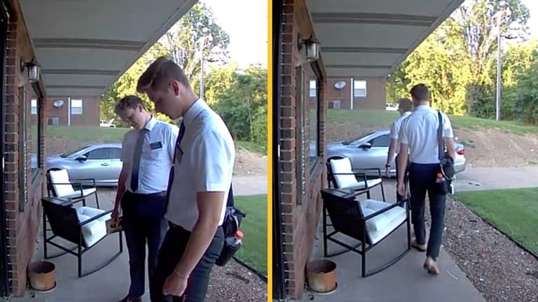 ‘Religious zealots’ back off from house after seeing that doormat says ‘gayest place in town’ ‘Religious zealots’ back off from house after seeing that doormat says ‘gayest place in town’
