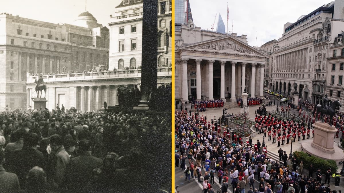 Photos compare King Charles III’s accession with his mother Queen Elizabeth II’s