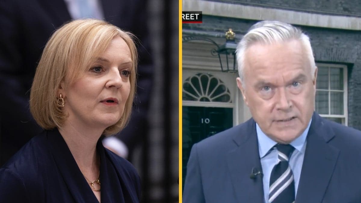 Huw Edwards praised for sewer commentary ahead of Liz Truss PM speech
