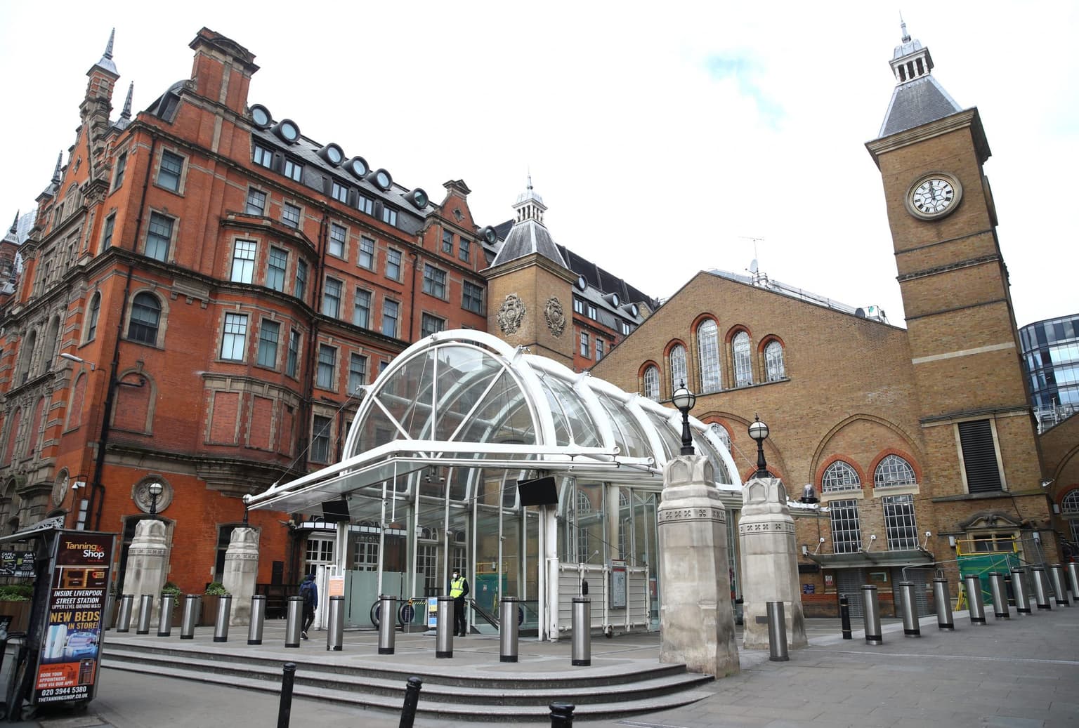 Three people stabbed in broad daylight attack near Liverpool Street station