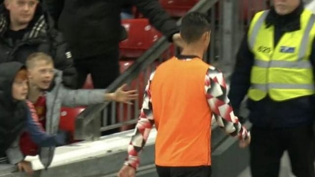 Cristiano Ronaldo left Old Trafford before full-time whistle