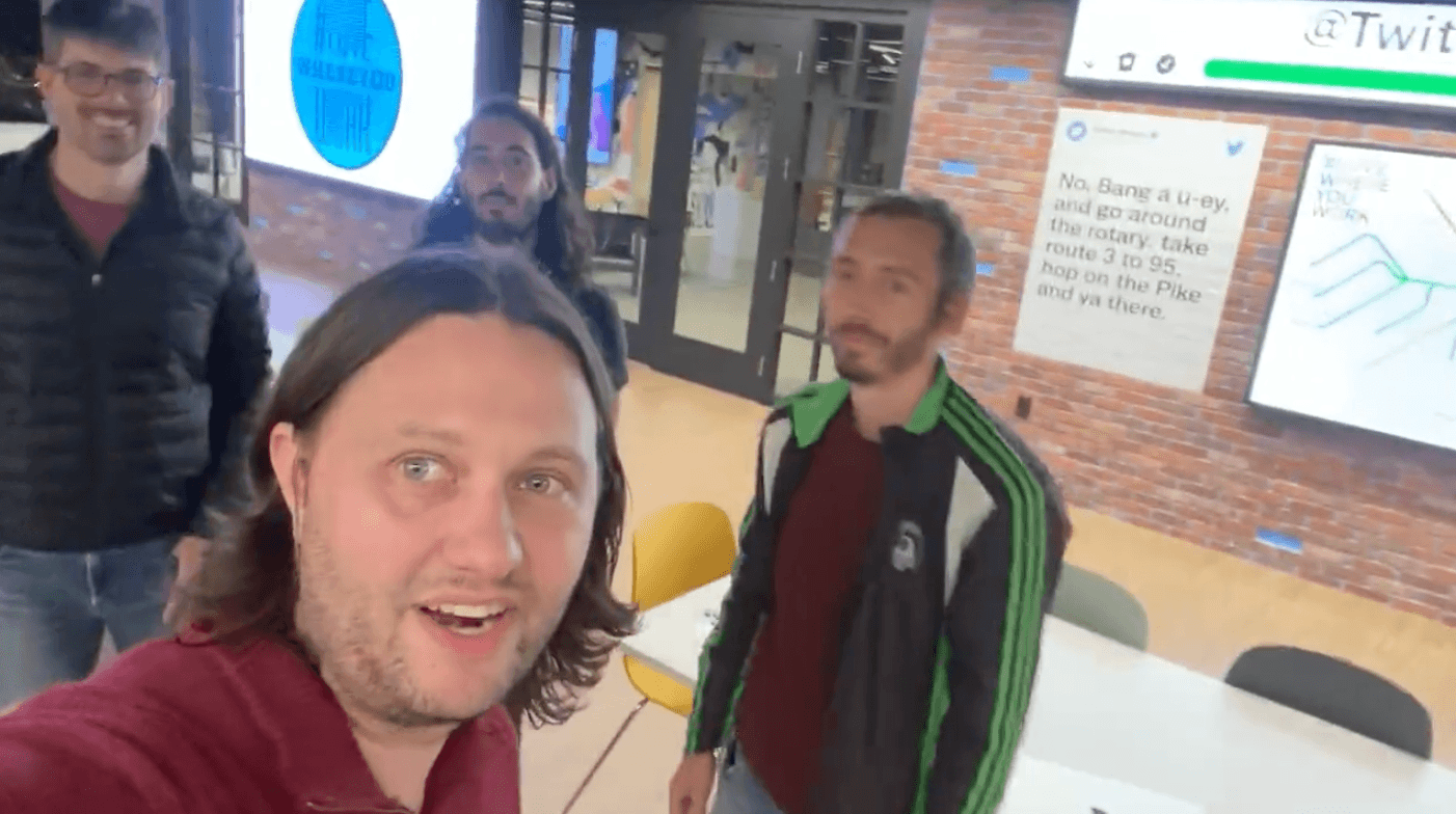 Twitter employees film the moment they were officially fired