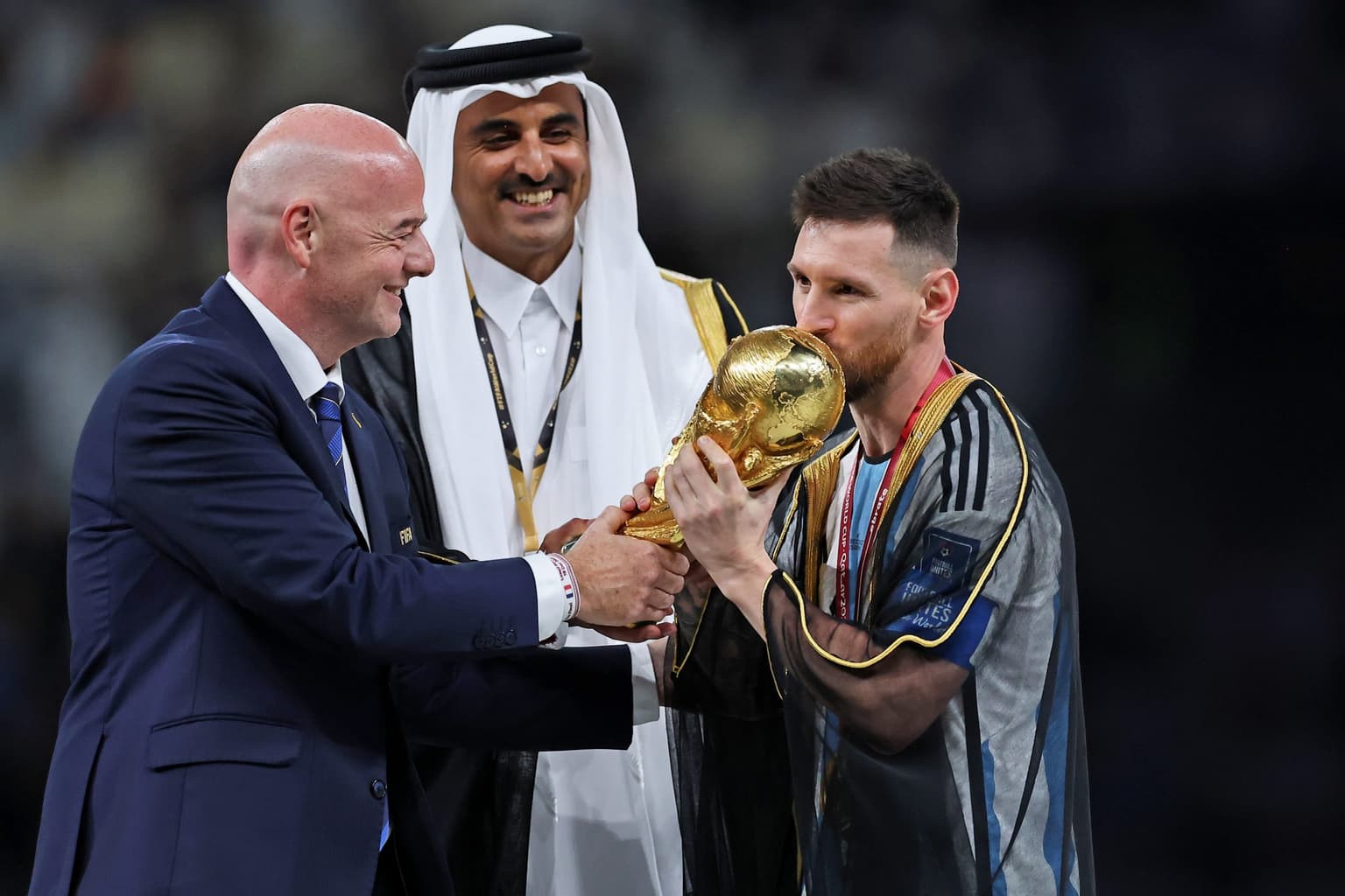 Special meaning behind ‘cloak’ that was put on Messi for World Cup ceremony
