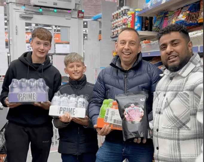 Dad spends £1k on Prime energy drink as Xmas presents for his kids Dad spends £1k on Prime energy drink as Xmas presents for his kids