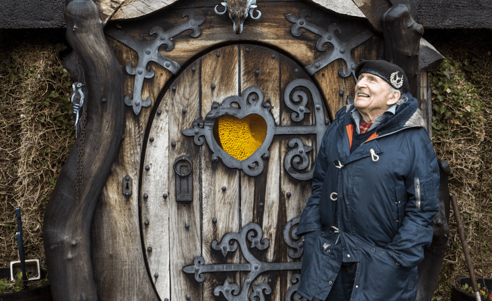 Man, 89, built his own hobbit house in Highlands where he lives almost entirely off-grid