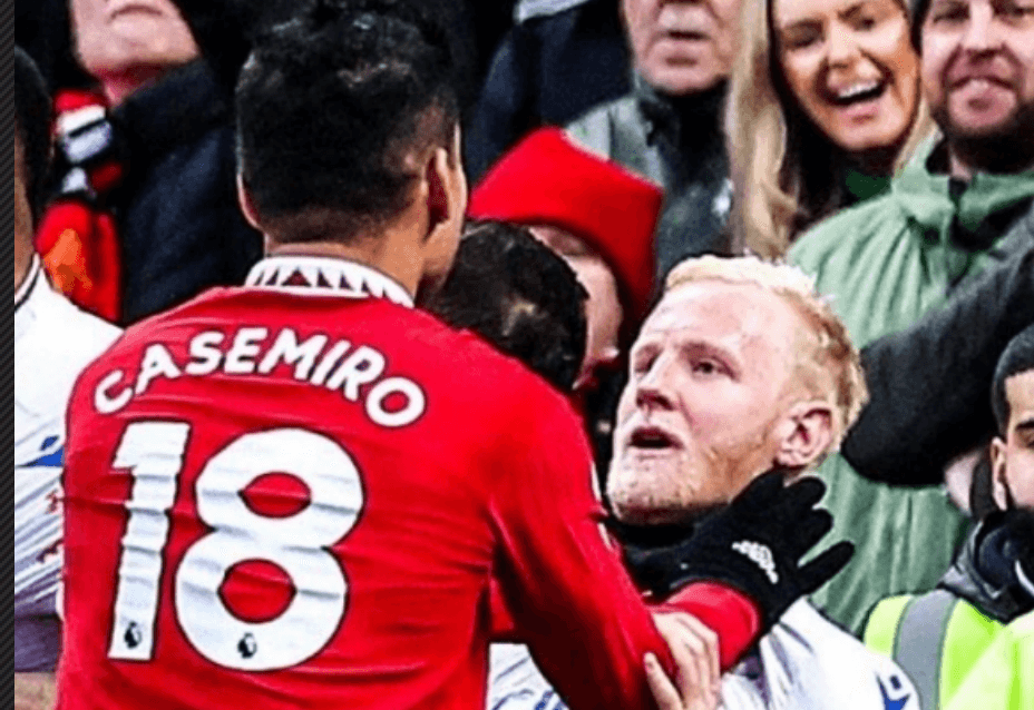 Man United ponder appeal as full footage of Casemiro red card incident emerges