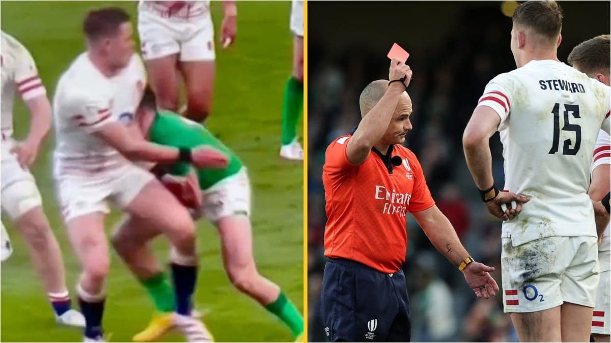 ‘Utterly ridiculous’ – England legends fume at Freddie Steward red card