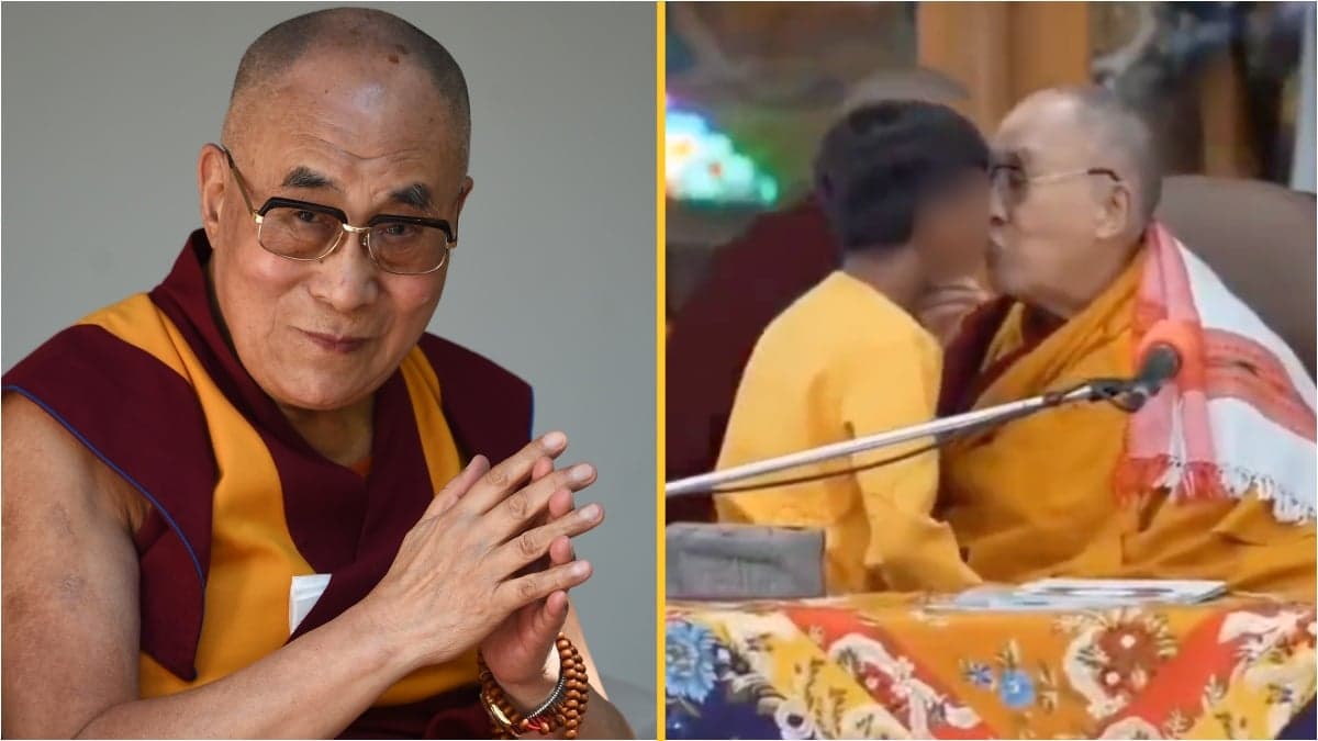 Dalai Lama issues apology after video shows him kissing boy on lips and asking him to ‘suck my tongue’