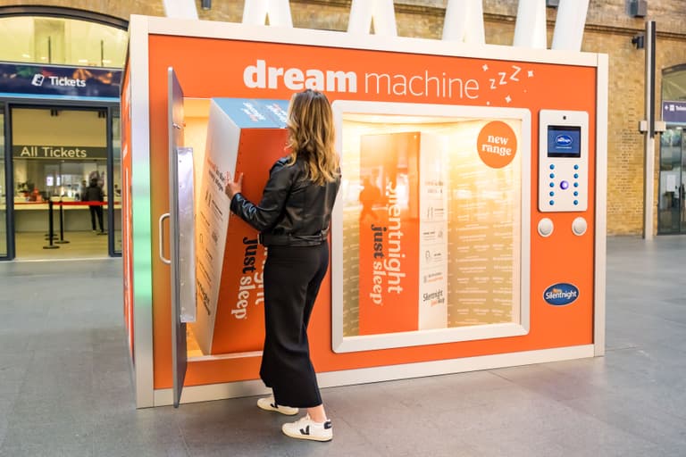 World’s first mattress vending machine unveiled in King’s Cross station World’s first mattress vending machine unveiled in King’s Cross station