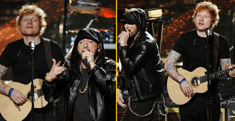 Ed Sheeran fans go wild as he brings Eminem on stage for surprise performance