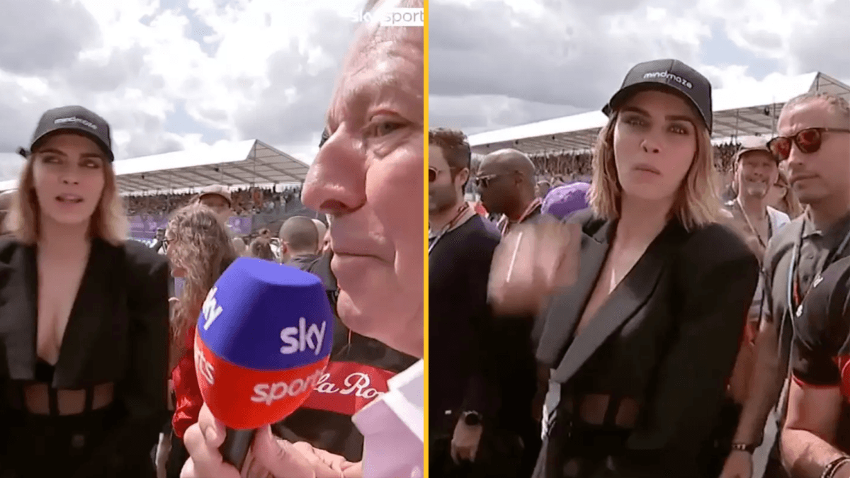 Cara Delevingne hits back at Martin Brundle following grid walk snub at British GP