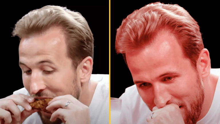 People can’t believe their eyes as Harry Kane takes part on Hot Ones and absolutely smashes it People can’t believe their eyes as Harry Kane takes part on Hot Ones and absolutely smashes it