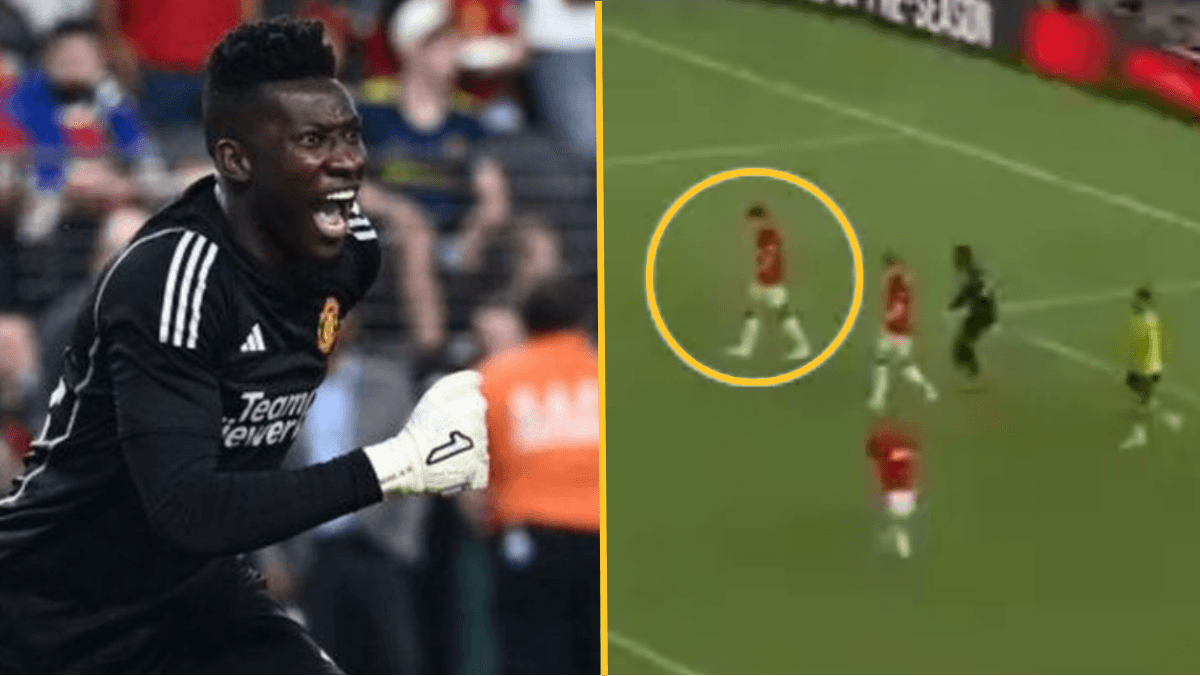 Andre Onana rages at Harry Maguire during Man United friendly