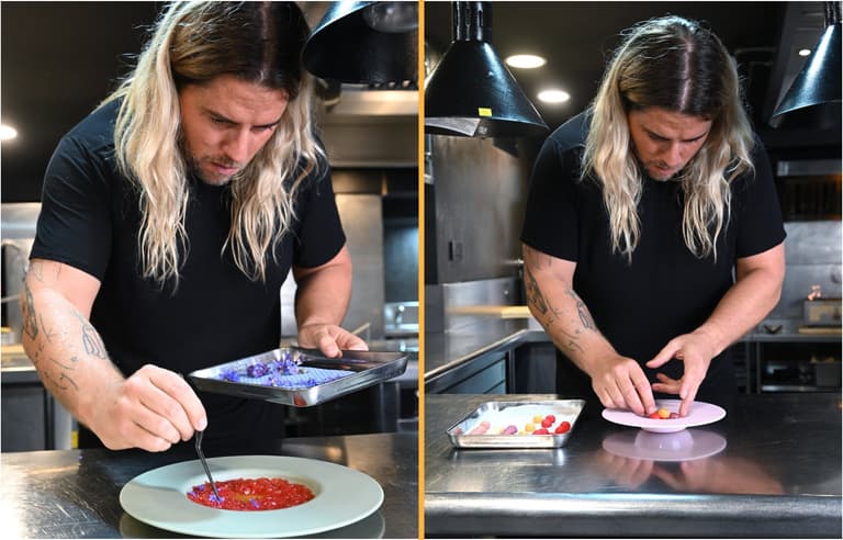 Michelin-starred chef creates mouthwatering desserts using Skittles Michelin-starred chef creates mouthwatering desserts using Skittles