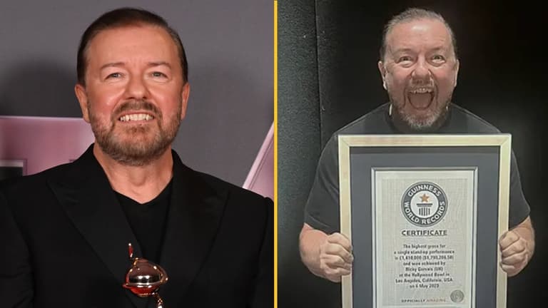 Ricky Gervais breaks world record with latest comedy tour Ricky Gervais breaks world record with latest comedy tour
