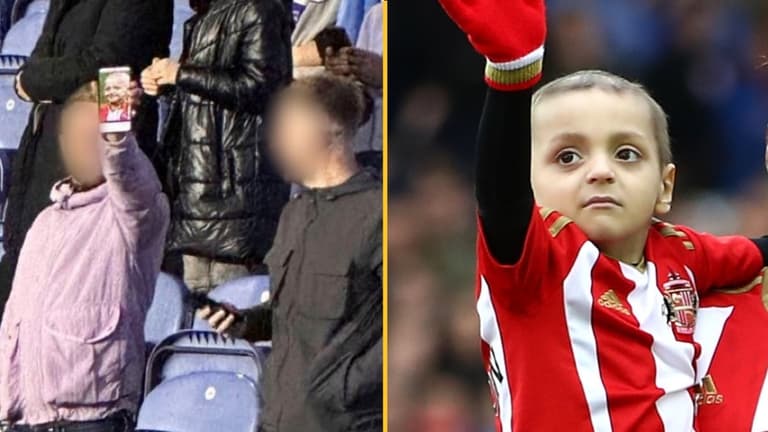 Man charged after Bradley Lowery pic displayed at football match Man charged after Bradley Lowery pic displayed at football match