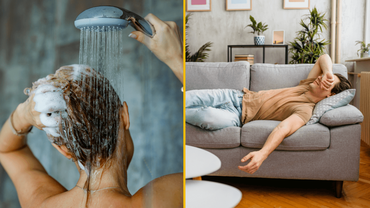 Gynecologist wife refuses to shower before bed leaving husband to sleep on couch