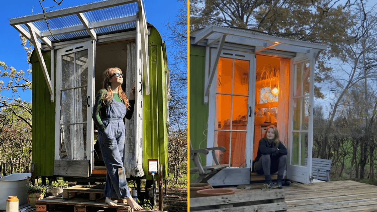 ‘I live in a shed in my parents’ garden which I bought for £1.5k’