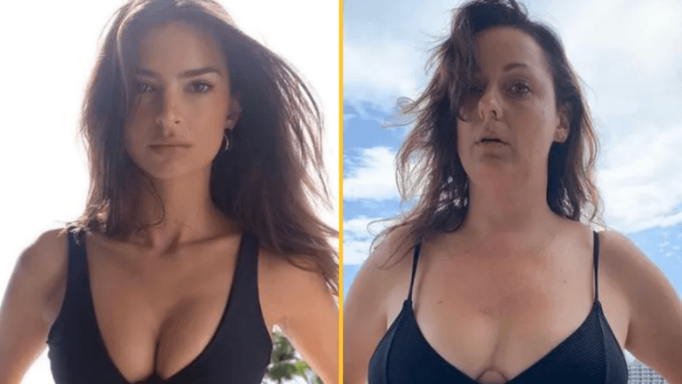 Emily Ratajkowski asks comedian to stop mimicking her photos