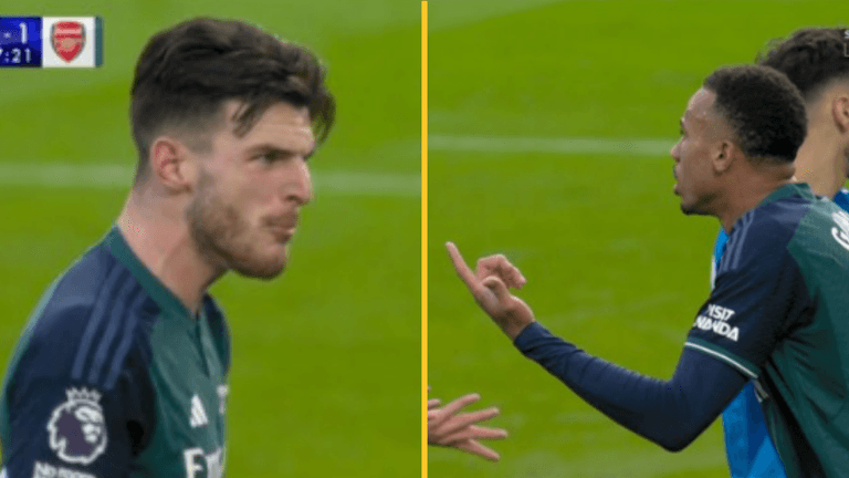 Declan Rice and Gabriel involved in heated argument during Fulham defeat Declan Rice and Gabriel involved in heated argument during Fulham defeat
