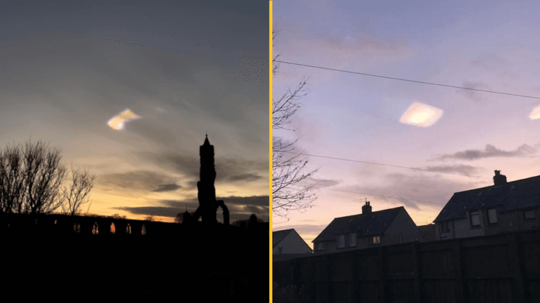 Brits amazed as ‘rainbow clouds’ appear in sky looking like ‘portals to another dimension’ Brits amazed as ‘rainbow clouds’ appear in sky looking like ‘portals to another dimension’