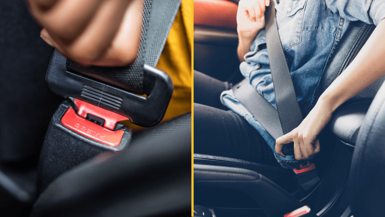 Drivers are only just finding out what the button on their seatbelt is actually for Drivers are only just finding out what the button on their seatbelt is actually for