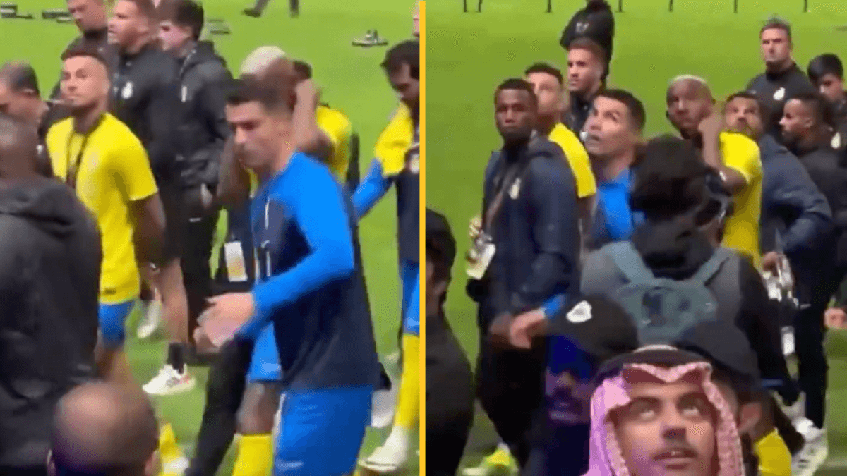 Cristiano Ronaldo storms off pitch again after not winning Riyadh Cup MVP 
