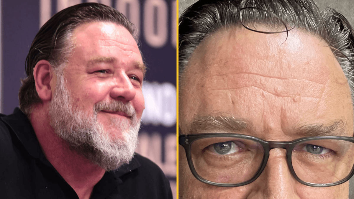 Russell Crowe freaks out internet after shaving for first time in half a decade
