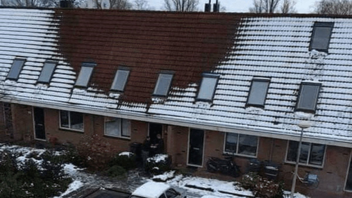 Police urge people to call them if they see clear roof during snowy weather