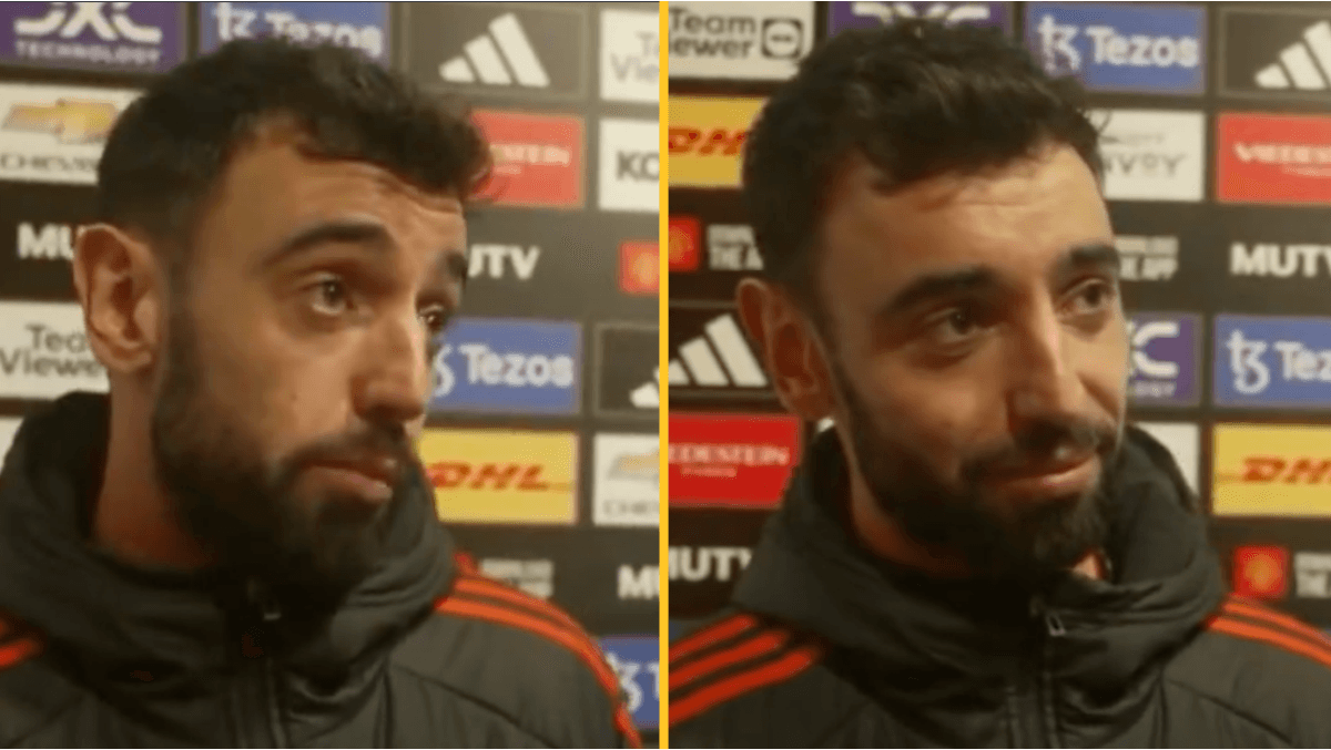 Bruno Fernandes becomes emotional after heartwarming exchange with reporter