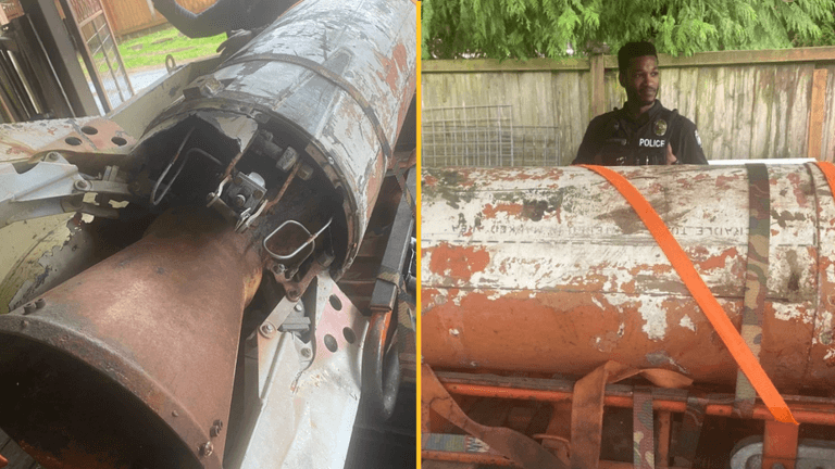 Man finds inert nuclear missile in his garage Man finds inert nuclear missile in his garage