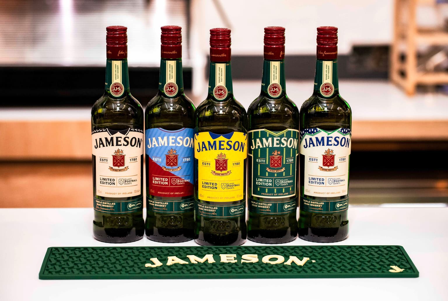 Jameson and Classic Football Shirts collaborate on limited edition bottles