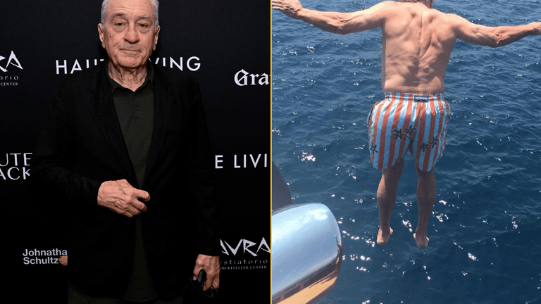 Robert De Niro celebrates his 81st birthday by leaping off yacht Robert De Niro celebrates his 81st birthday by leaping off yacht
