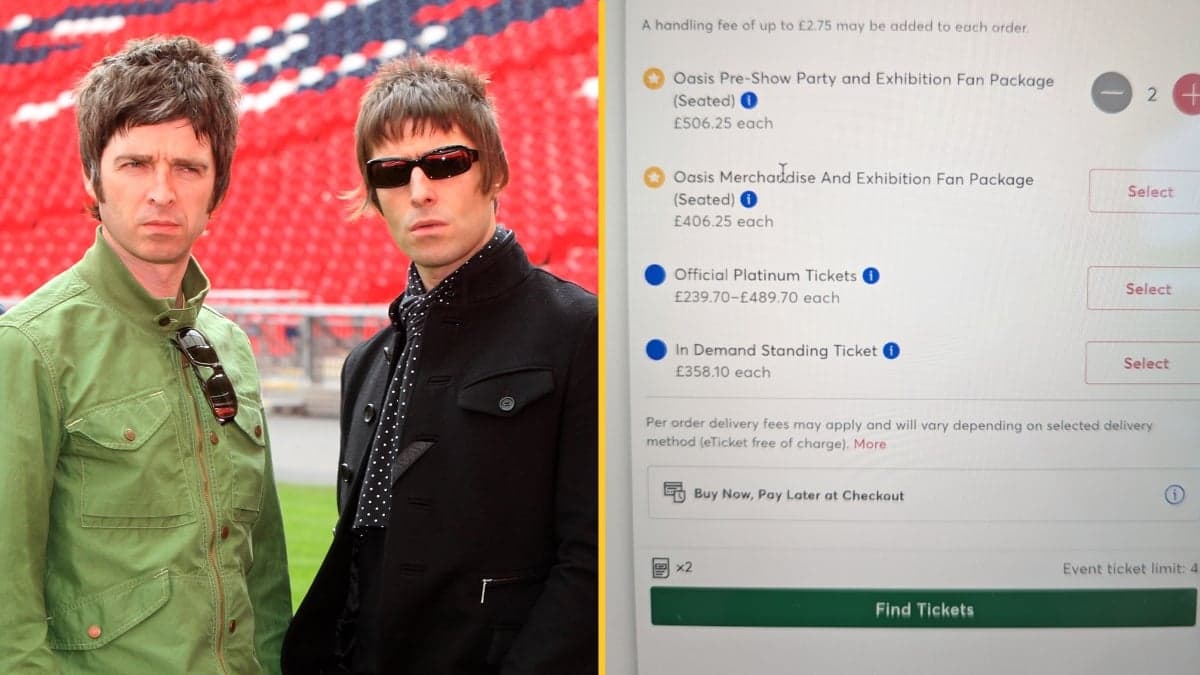 Oasis fans slam Ticketmaster over extra pricey ‘in demand standing tickets’