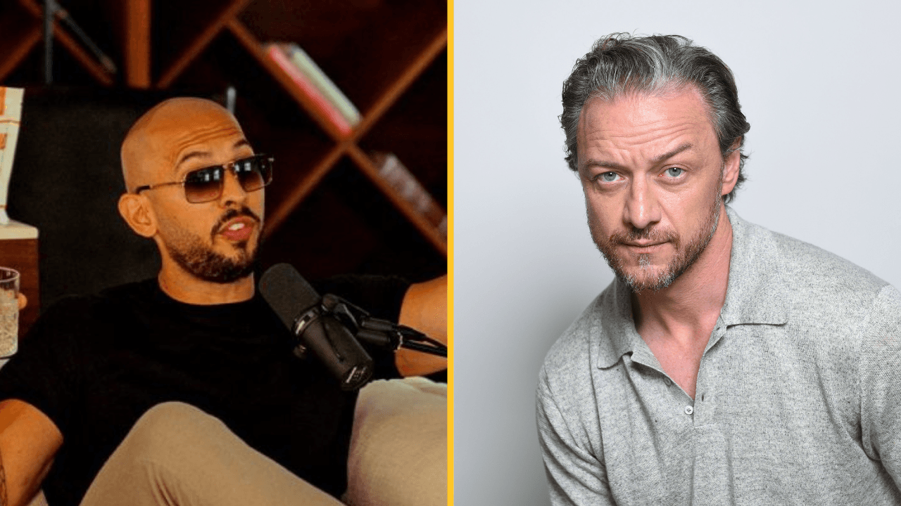 James McAvoy says ‘toxic’ character in new film was inspired by Andrew Tate