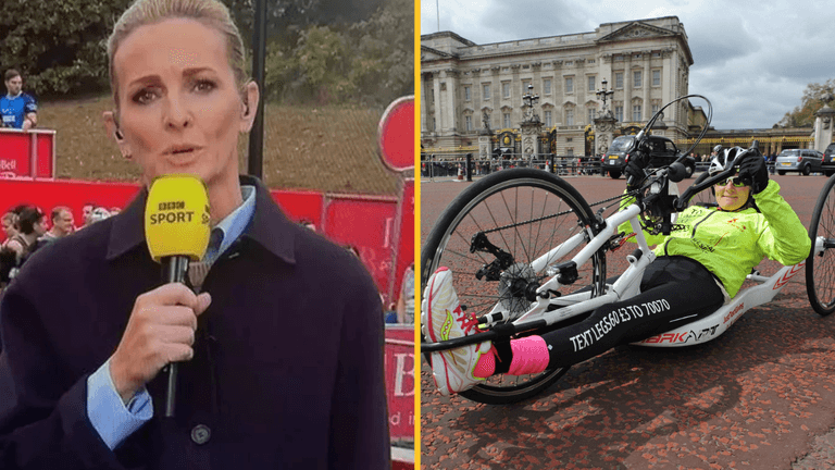 Gabby Logan stopped Great North Run coverage to make tragic announcement Gabby Logan stopped Great North Run coverage to make tragic announcement