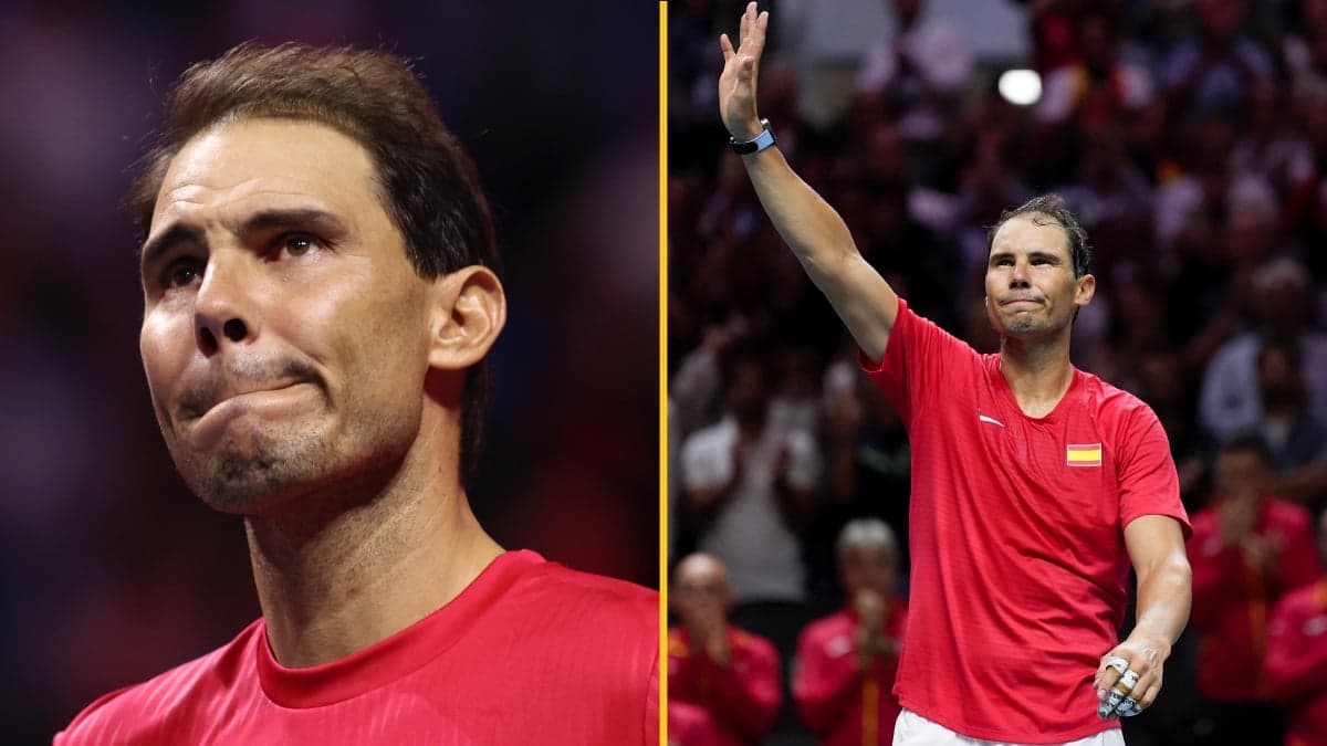 Tearful Rafael Nadal bids farewell to fans as tennis career ends